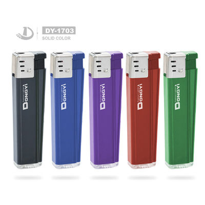 8.1*2.24*8.1CM Dy-1703 Personalizável Cinco Cores Unico Lighter de Plástico
