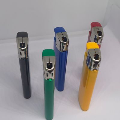 Dy-055 Estilo reabastecedor de plástico Electronic Gas Lighter com ISO9994 personalização