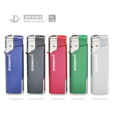 Cigarretinha de plástico à prova de vento com LED de cor semitransparente e luz LED