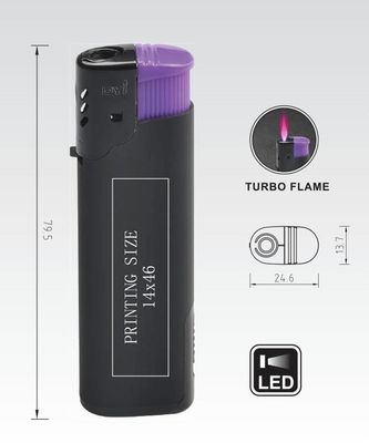 Presente para Homens Dy-F003 Lâmpada Eletrônica LED Recarregável Windproof Gas Lighter Personalização
