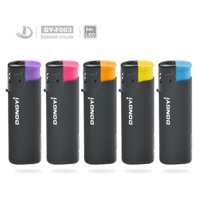 Presente para Homens Dy-F003 Lâmpada Eletrônica LED Recarregável Windproof Gas Lighter Personalização