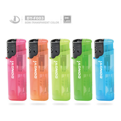 Presente para Homens Dy-F003 Lâmpada Eletrônica LED Recarregável Windproof Gas Lighter Personalização