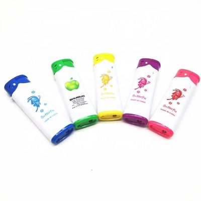 DY-F005 Acendedor de plástico resistente ao vento, recarregável e multicolorido, com tocha, para o modelo N.O. DY-F005