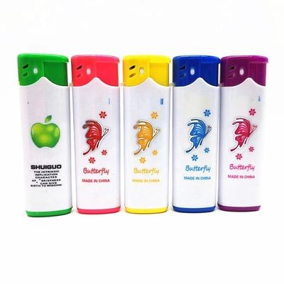 DY-F005 Acendedor de plástico resistente ao vento, recarregável e multicolorido, com tocha, para o modelo N.O. DY-F005