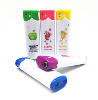 DY-F005 Acendedor de plástico resistente ao vento, recarregável e multicolorido, com tocha, para o modelo N.O. DY-F005