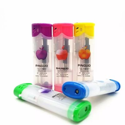 DY-F005 Acendedor de plástico resistente ao vento, recarregável e multicolorido, com tocha, para o modelo N.O. DY-F005