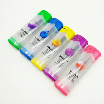 DY-F005 Acendedor de plástico resistente ao vento, recarregável e multicolorido, com tocha, para o modelo N.O. DY-F005