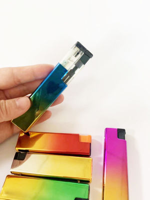 Lâmpada elétrica de gás recarregável e resistente ao vento de plástico com recarregável de ferro colorido