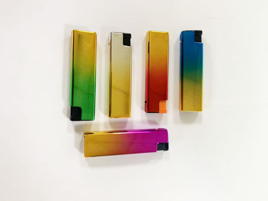 Lâmpada elétrica de gás recarregável e resistente ao vento de plástico com recarregável de ferro colorido