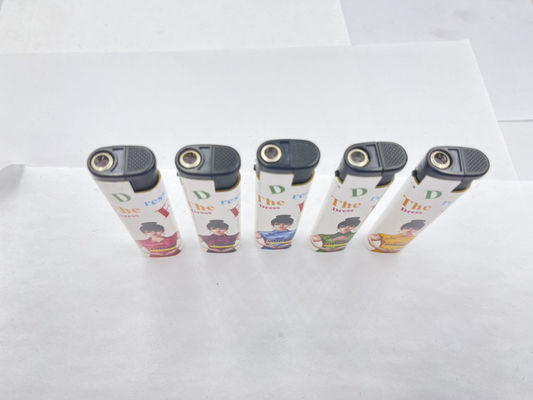 7.94*1.96*1.12 CM Tocha Custom Logotipo Pocket Fire Lighter para Electric Butane Gas Lighter