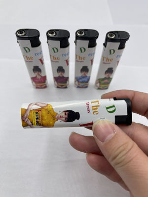 7.94*1.96*1.12 CM Tocha Custom Logotipo Pocket Fire Lighter para Electric Butane Gas Lighter