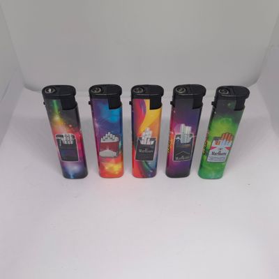 Pedido personalizado resistente ao vento estilo Jet Blue Flame Novidade gas lighters em Dongyi