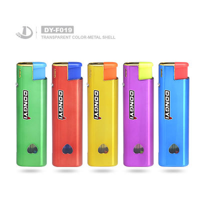 Europe Standard Recheio Disponível Metal Ouro Electronic Gas Lighter para Cigarro