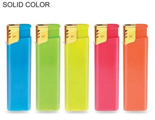 Europe Standard Recheio Disponível Metal Ouro Electronic Gas Lighter para Cigarro