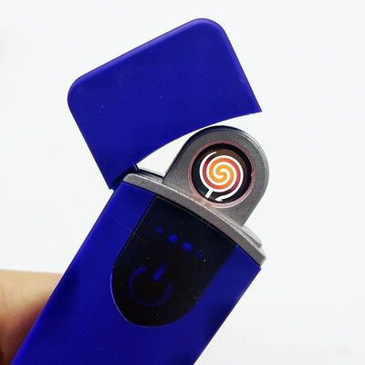 Impressão digital Activado USB Lighter recarregável USB01 Logotipo personalizado 8.2*2.3*0.95 cm