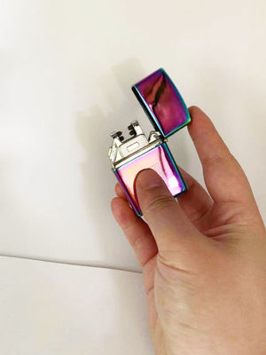 Metal USB Carregamento de Arco Duplo Ignífugo Cigarro Eletrônico em Cinco Cores