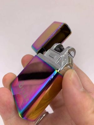 Metal USB Carregamento de Arco Duplo Ignífugo Cigarro Eletrônico em Cinco Cores
